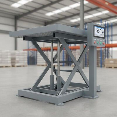 2000kg 容量 1500 x 1200mm テーブルリフター 産業用リフターテーブル用のスケール