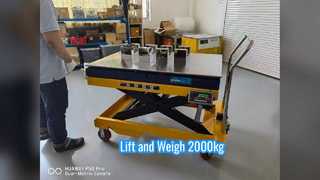 SMARTWEIGH 2000kg 油圧リフトテーブルスケール工業用