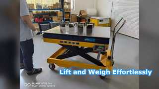 SMARTWEIGH 1000kg モバイル シザー リフト スケール